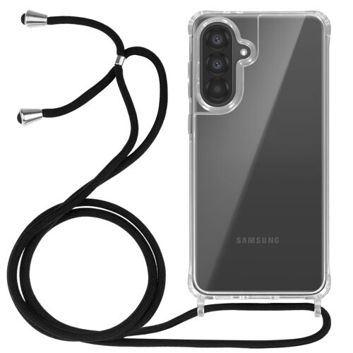 Coque pour Samsung A36 et A56 Silicone Antichoc avec Cordon Tressé Transparent