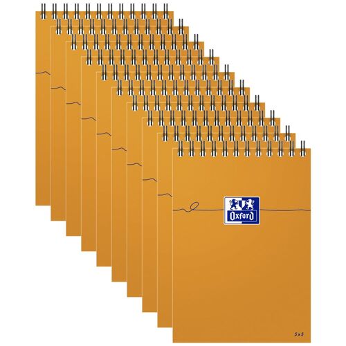 Oxford Lot De 10 Blocs Orange Oxford Integral 105x148 160p Optik P. Q5/5