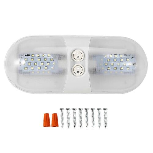 12v 800lm Dôme Plafonnier Led Ovale Plafonnier Pour Voiture Rv Remorque Camper Bateau