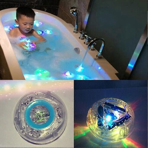 2 Pcs Jouets De Bain, Imperméable, Coloré, Compatible Avec La Salle De Bain, Jouets De Lumière Led, Compatible Avec La Fête Des Enfants