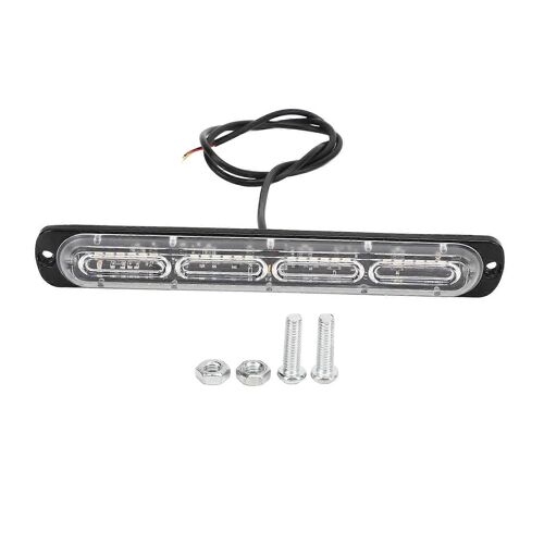 Lumière Stroboscopique D'urgence Led 12v 72w Lumière Ambre Blanche Avertissement Avertissement De Danger Barre Lumineuse Clignotante Pour Véhicules De Pompiers De Route Camions Suv Vtt