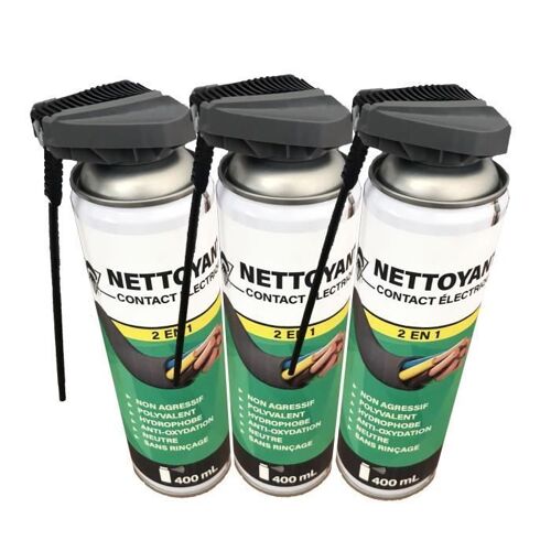 Méduze - Lot 3 Nettoyants Pour Contacts Électriques 400 Ml