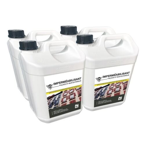 Méduze - Lot 4 hydrofuges mur et façade 5L