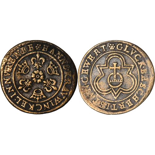 Allemagne - Jeton De Nurenberg - Hanns Kravwinckel Ii - 1586 - Glvck¿ Beschert¿ Ist¿ Vn¿ Gewert - 19-198