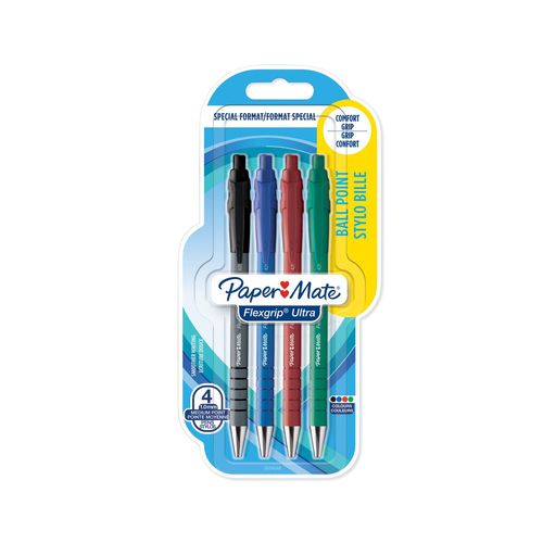 Stylo À Bille Assortis Flexgrip X4 Paper Mate
