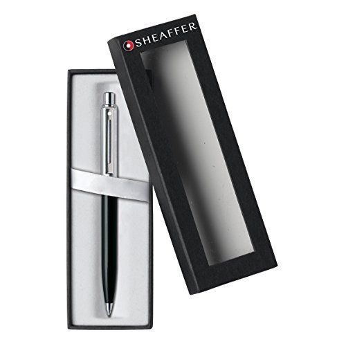 Sheaffer-Sentinel-Stylo Bille-Corps En Résine Noire Avec Capuchon Chromé Sh/321-2bk