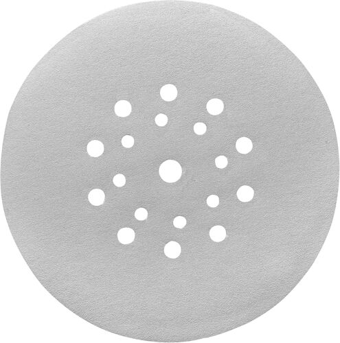 Disque abrasif Ø 225 mm en corindon avec revêtement stéarate, grain 120, changement sans outil, encollage entièrement en résine synthétique et support papier renforcé, pour le bois et la peinture