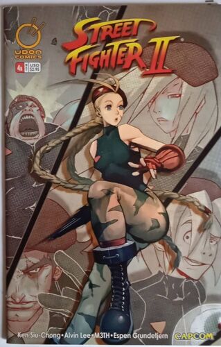 Street Fighter 2 # 4 Cover B ( V.O. Udon Comics 2006 ) ** Alvin Lee Art ** Great Back-Up By Sven *