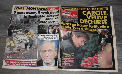 Fd Yves Montand 4p/ Anthony Delon 1p/ Ursula Andress 1p/ Florent Pagny & Vanessa Paradis 1p/ Gregory Peck 3p/ Jappeloup 1p/ Gene Tierney 1p/ Jane Fonda 1p/ Dany Carrel 1p/ Jacqueline Boyer 1p/ 2359