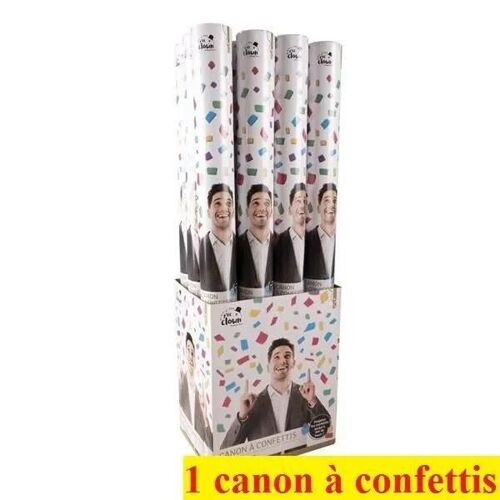 Canon à confetti - Canon - 60cms - Multicolore - Adulte - Mixte