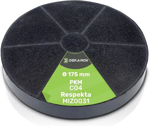 Filtre à charbon actif 175 mm de diamètre pour hotte aspirante MIZ0031 MIZ 0031 PKM C04 CF100