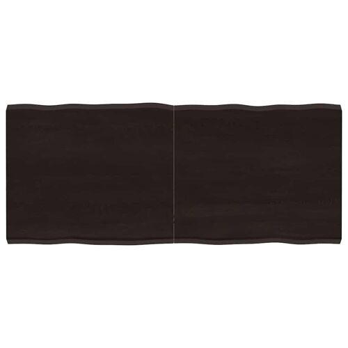 vidaXL Dessus de table bois massif traité bordure assortie