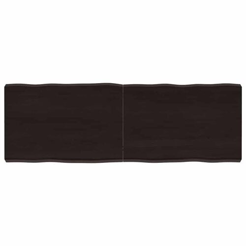 vidaXL Dessus de table bois massif traité bordure assortie