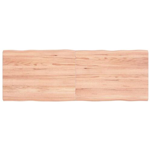 vidaXL Dessus de table bois massif traité bordure assortie