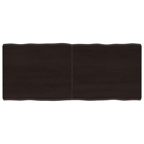 vidaXL Dessus de table bois massif traité bordure assortie