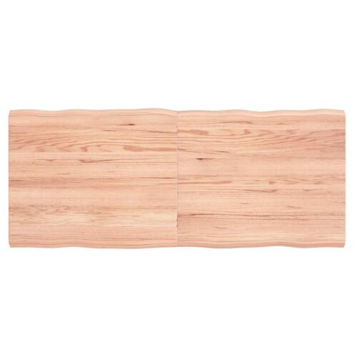 vidaXL Dessus de table bois massif traité bordure assortie