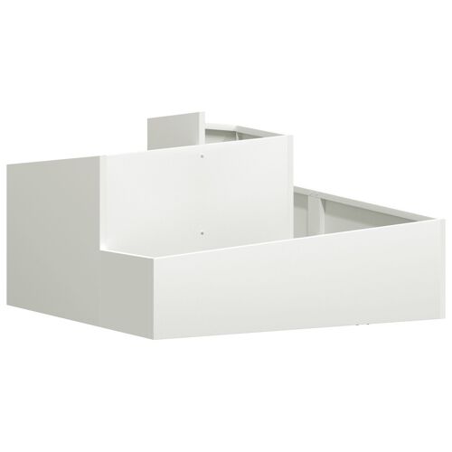 vidaXL Pot blanc 80x80x50 cm en plastique