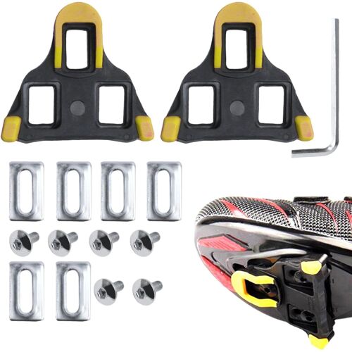 Cales De Rechange Pour Chaussures De Vélo, 2 Cales Pour Pédales De Vélo, Cales De Cyclisme En Salle Et De Route Pour Hommes Et Femmes