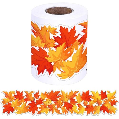 Autocollants D'automne | Autocollants Feuilles D'érable, Autocollants Créatifs Et Réalistes Pour Thanksgiving Et Noël