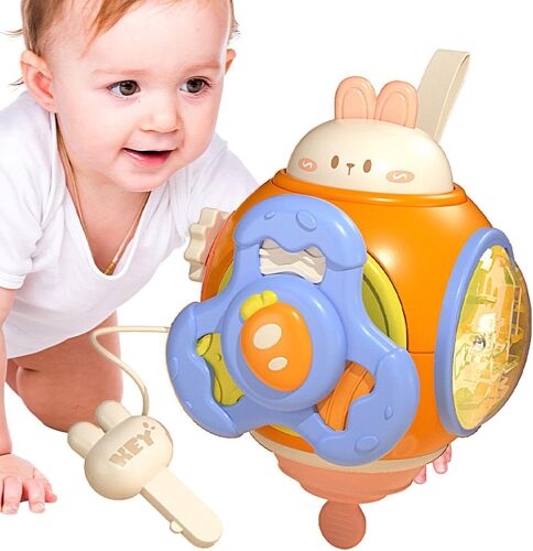 Jouet éducatif Busy Ball, Cube d'activités de voyage, Jouet éducatif hexaèdre sensoriel, Jouets amusants pour enfants, Coordination ?il-main, Éducation