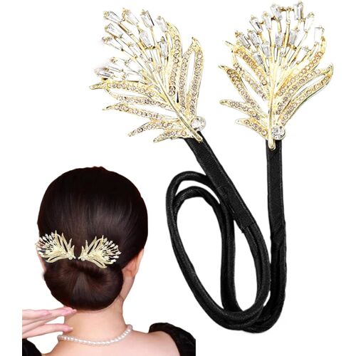 Épingles à chignon torsadées pour femme, accessoire de coiffure pour chignons français, pinces à strass pour chignons longs, pour la maison, le dortoir, les voyages, l'hôtel et l'école