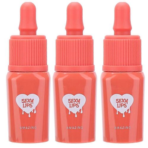 3 Couleurs Brillant À Lèvres Ensemble Longue Durée Hydratant Lèvres Maquillage Cosmétiques Outil 