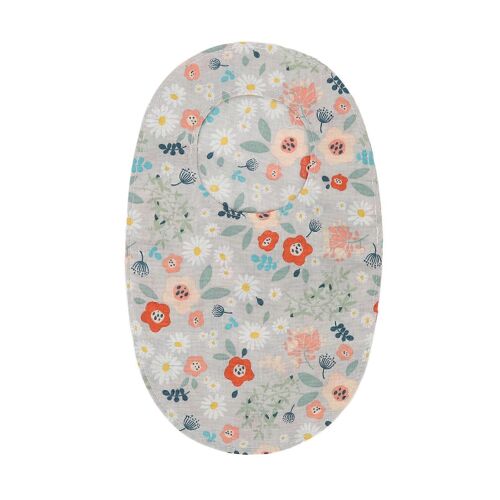 Sac De Stomie Imprimé Floral Couverture De Forme Ronde Sac De Stomie Rectal En Coton Protecteur Portable Pour La Douche
