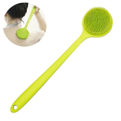 Brosse De Massage Du Cuir Chevelu En Silicone Brosse De Corps Et De Cheveux, Brosse De Douche À Long Manche, Épurateur De Douche Exfoliant, Épurateur De Dos Pour Douche 