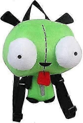 Nouveau Alien Invader Zim 3D Eyes Robot Gir Mignon En Peluche En Peluche Sac À Dos Vert Sac Cadeau de Noël 14 pouces