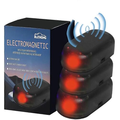 3pcs Nouveau Dégivreur Électromagnétique Amélioré Interface Moléculaire Décapant Désodorisant Voiture Antigel Électromagnétique Glace Fonte