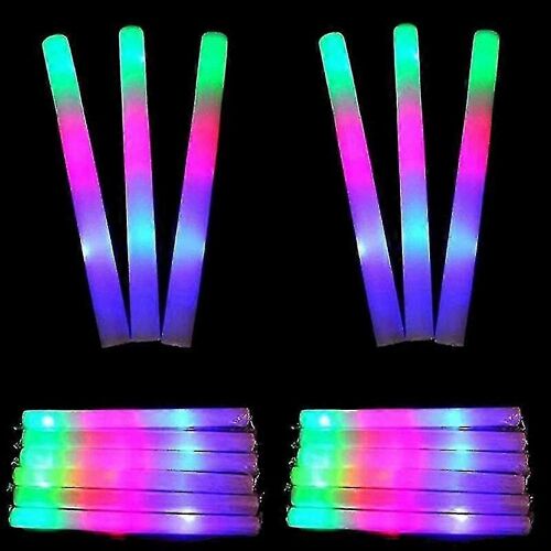 Coloré Led Foam Stick Portable Flashing Foam Glow Sticks Party Supplies