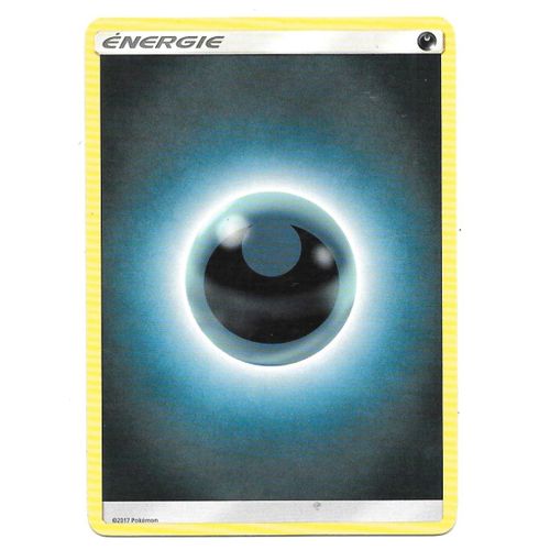 Carte Pokémon Energie Obscurité (Soleil Et Lune) [Non Numérotée] Fr 2017