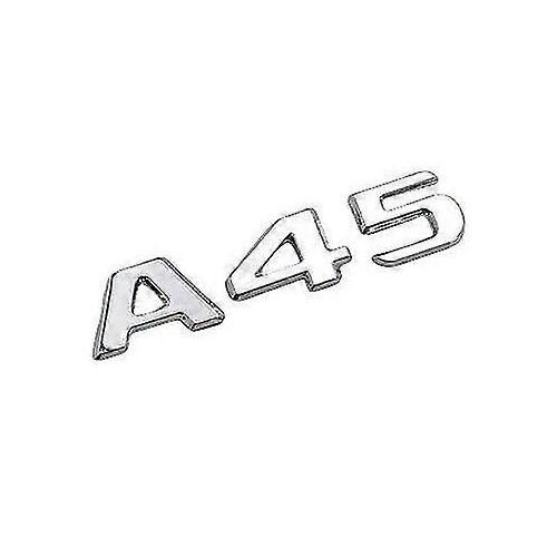 Argent Chrome A45 Voiture Lettre Numéro De Coffre Arrière Badge Emblème Pour Mercedes Benz