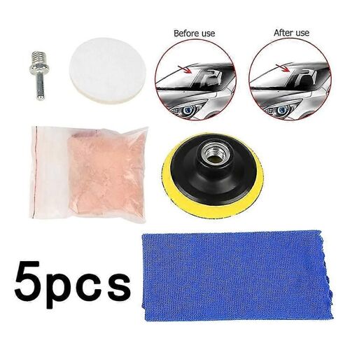 Kit De Polissage De Pare-Brise Voiture Vitre De Recul Verre Restauration Polissage De Verre