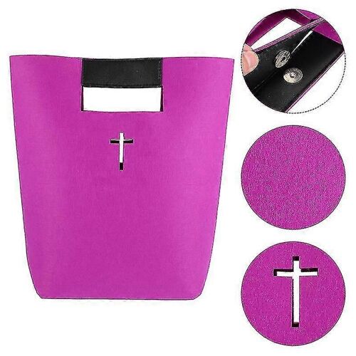 1pc Bible Carrying Case Felt Sac À Main Feutre Bible Cover Bible Tote Shopping Bag