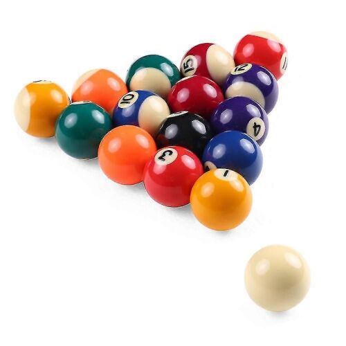 25mm Enfants Billard Boules De Table Set Résine Petite Boules De Queue De Billard Ensemble Complet