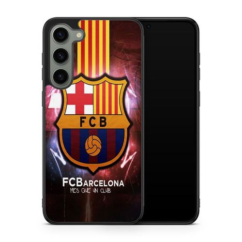 Coque De Téléphone Pour Samsung Galaxy S25 Plus Fc Barcelone Football Ecusson Messi Suarez Neymar Club Ronaldo Ref 1666