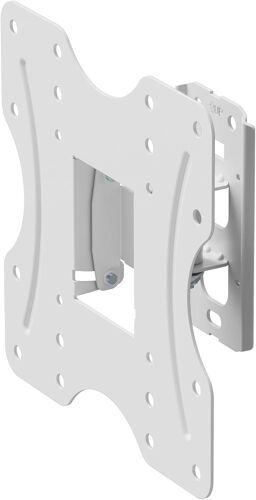 VornixorSarlshop-Support TV Mural, Support Universel inclinable et pivotant pour téléviseurs Plats et incurvés de 23 à 42 Pouces, jusqu'à 30 kg, VESA 200x200 mm Maximum, Blanc