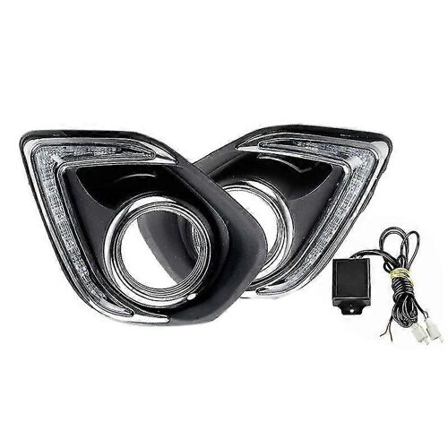 Voiture Led Drl Feux De Jour Lumière Du Jour Lampe De Phare Antibrouillard Étanche Compatible Avec Mitsubishi Asx 2013
