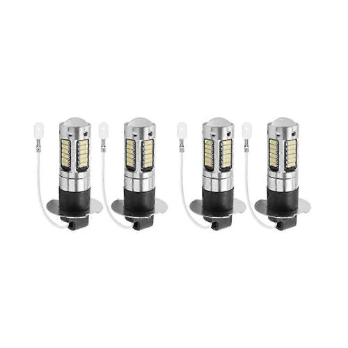 4pcs H3 Super Bright Led Fog Driving Drl Light Bulbs Kit 6000k