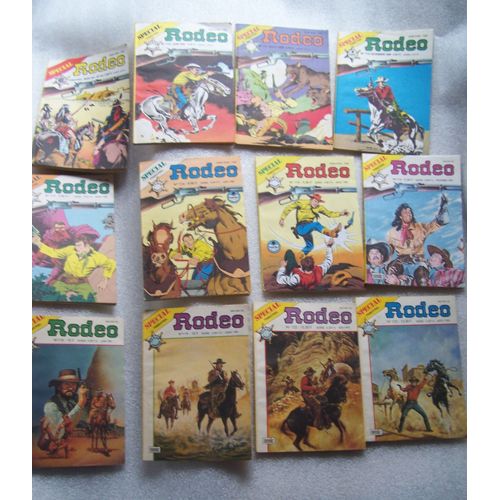 Lot De 12 Bd Petit Format Spécial Rodéo Entre 101 Et 123