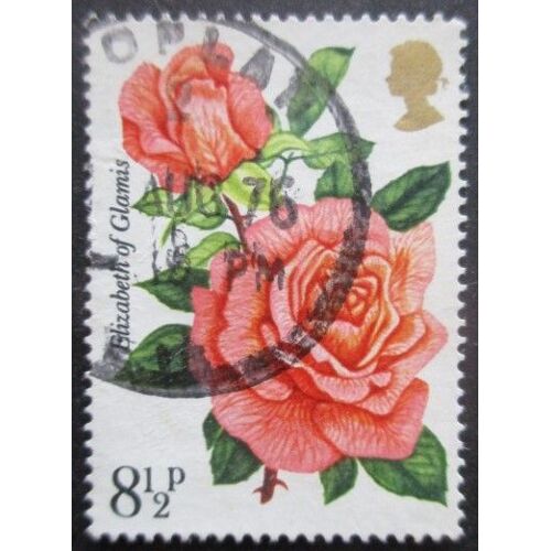 Royaume-Uni N°795 Roses Oblitéré