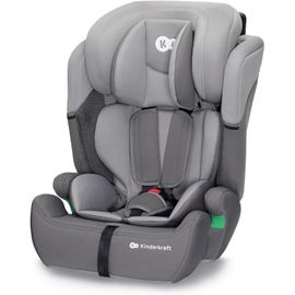 Kinderkraft Comfort Up I-Size 76 Et 150 Cm, Siège Auto Bébé Groupe 1/2/3 De 9 À 36 Kg, 15 Mois À 12 Ans, Têtière Ajustable, 11 Niveaux De Réglage, Harnais De Sécurité 5 Points, Housse Amovible, Gris