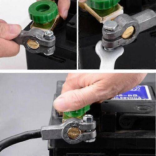 Interrupteur d'isolation de batterie de voiture Terminal Outil de protection rapide Vert 17mm