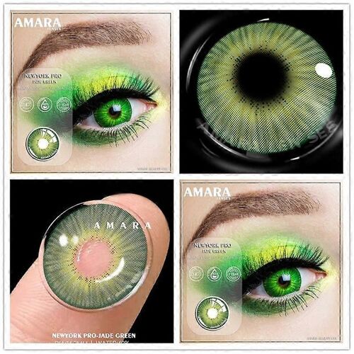 Anime Cosplay Couleur Lentilles De Contact Pour Les Yeux Bleu Noir Lentilles D'halloween Contacts Colorés Contacts Annuels Colorés 