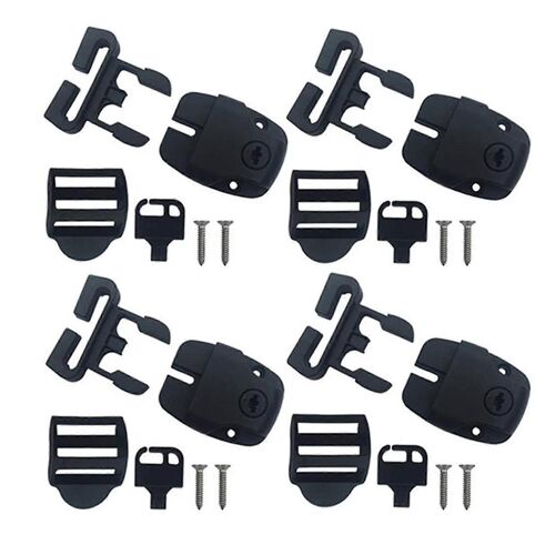 1 ensemble de couverture de bain à remous clips de boucle de verrouillage en plastique avec clé accessoires de remplacement de couverture de spa sangle clip baignoire couvercle loquet fournitures ména