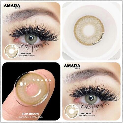 1 Paire De Lentilles De Contact De Couleur Naturelle Pour Les Yeux Lentilles Bleues Lentilles Brunes Lentille De Contact Annuelle Belle Pupille Mode Lentille Oculaire