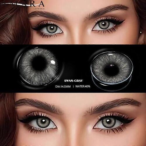 Lentilles De Contact De Couleur Naturelle 2pcs Contacts Bleus Beaux Élèves Contacts De Couleur Maquillage Annuel Yeux Verts Lentille De Contact 