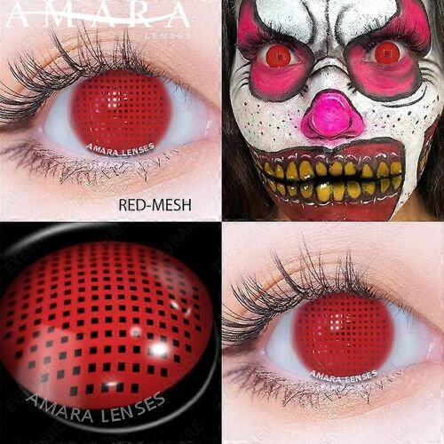 Cosplay Couleur Lentilles De Contact Pour Yeux Maquillage Annuel Halloween Mascarade Beauté Lentilles De Contact Oeil Fête De Noël 