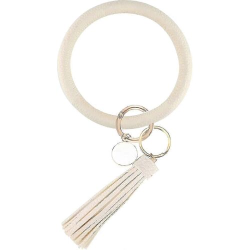 Grand Cercle Porte-Clés Cuir Tassel Bracelet Porte-Clés Porte-Clés Pour Femmes Fille